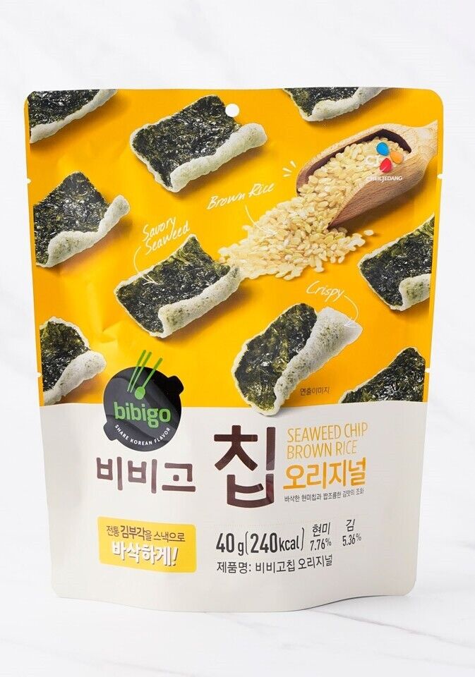 Bibigo Snack di Alghe Croccanti con Riso Integrale - 40g