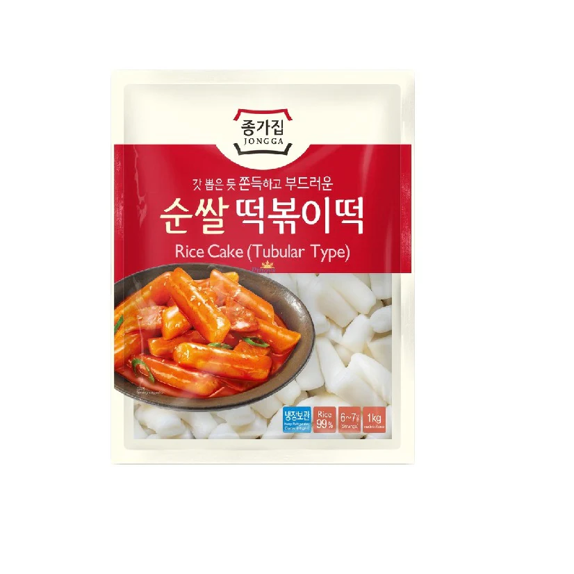 JONGGA Rice Cake Tubolari (Tteokbokki) - 1 kg