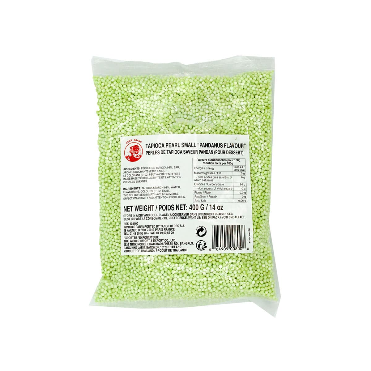 Perle di tapioca verdi 400g
