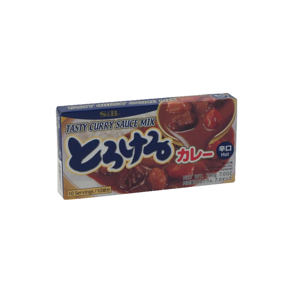 S&B Torokeru Tasty Curry Hot - 200g