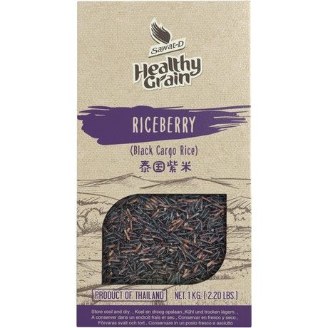 Sawat‑D Riceberry Black Cargo Rice – 1 kg