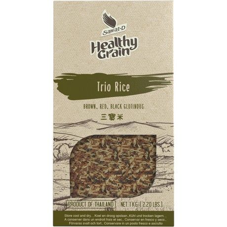 Sawat‑D Trio Rice – Brown, Red & Black Glutinous – 1 kg