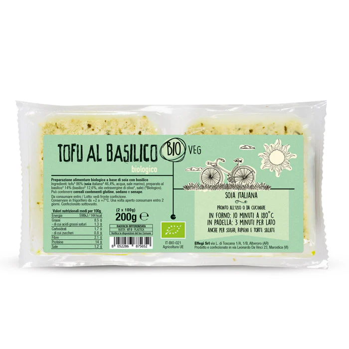 Tofu al Basilico Bio Veg – 200g
