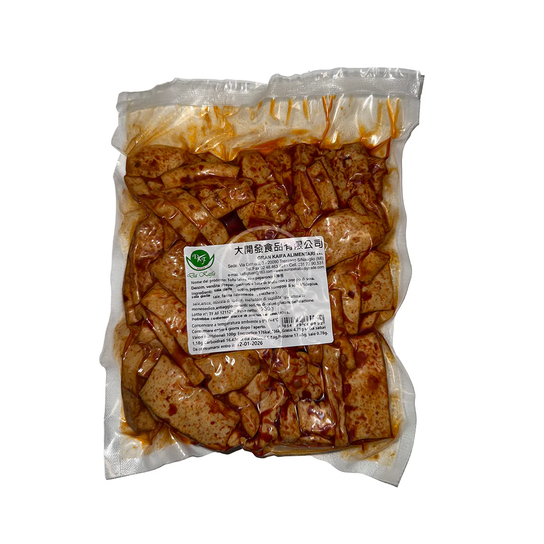 Tofu Scuro a Pezzi con Peperoncino Gran Kaifa - 250g