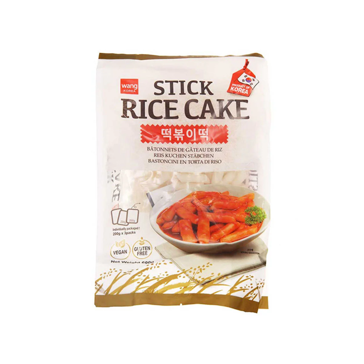 Wang Tteokbokki Gnocchi di Riso Coreani - 600g