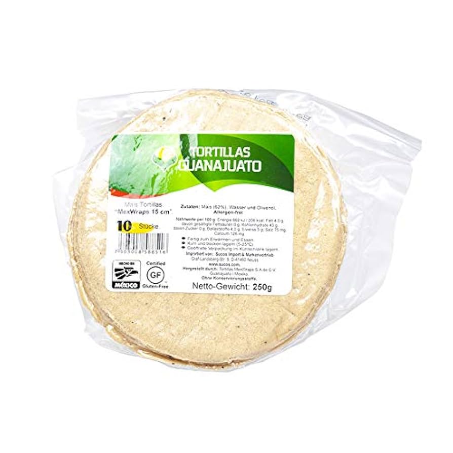 Tortillas di Mais Guanajuato 10cm – 250 g
