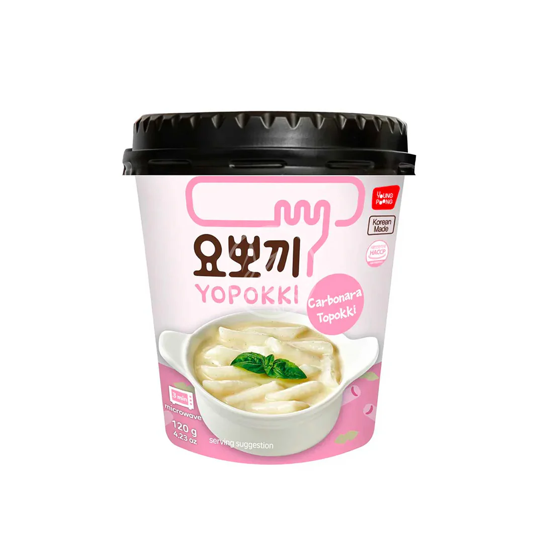 Yopokki Tteokbokki Carbonara Sauce Cup - 120g
